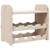 vidaXL Wijnrek met bovenblad 43x25x37 cm massief grenenhout