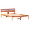 vidaXL Bedframe Wasbruin 140 x 190 cm Massief grenenhout
