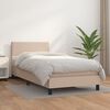 vidaXL Boxspring met matras kunstleer cappuccinokleurig 80x200 cm