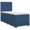 vidaXL Boxspringbed met matras met hoofdeinde Blauw 90 x 190 cm Stof