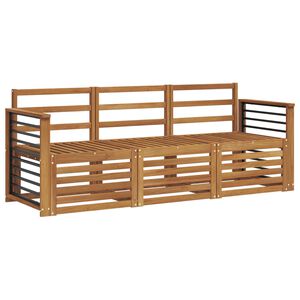 vidaXL Sofa-Sets 3 st Massief Acaciahout