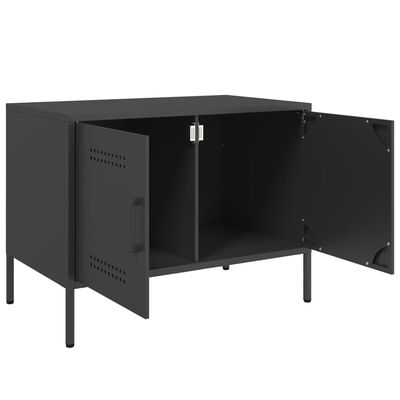 vidaXL Tv-meubelen 2 st 68x39x50,5 cm staal zwart