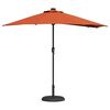 vidaXL Tuinparasol Terracotta 294 x 150 x 223 cm Polyester en staal