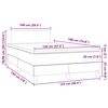 vidaXL Boxspring met matras en LED kunstleer zwart 120x190 cm