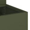 vidaXL Tuin Plantpot Olijf Groen 90 x 90 x 35 cm Koudgewalst staal