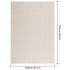vidaXL Vloerkleed ZIZUR room binnen en buiten 120x170 cm jute look