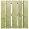 vidaXL 12 st Terrastegels 50x50 cm hout groen
