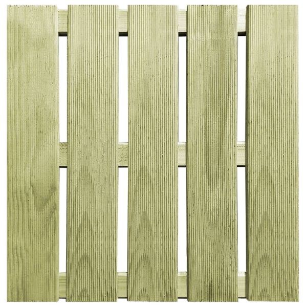 vidaXL 12 st Terrastegels 50x50 cm hout groen