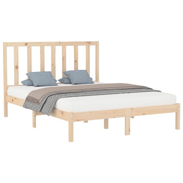 vidaXL Bedframe massief hout 150x200 cm