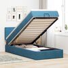 vidaXL Ottoman bed met matras en LED's 90x190cm fluweel donkerblauw