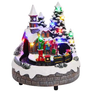 vidaXL Kerst Tafelopstelling 16 x 16 x 19 cm Kunststof Meerkleurig