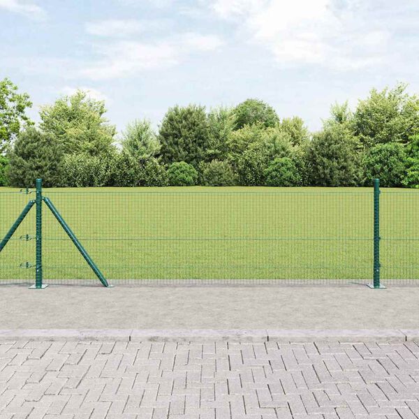 vidaXL Afrasteringspaal Groen 25 x 0,6 m (19 x 19 mm gaas)