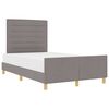 vidaXL Bedframe met hoofdeinde Taupe 140 x 200 cm Stof