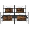 vidaXL Bedframe zonder matras hout gerookt eikenkleurig 140x190 cm