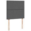 vidaXL Boxspring met matras stof donkergrijs 90x190 cm