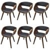 vidaXL Eetkamerstoelen 6 st kunstleer bruin