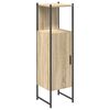 vidaXL Badkamer Kast Beige 33 x 33 x 120,5 cm Bewerkt hout