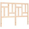 vidaXL Bedframe met hoofdbord massief hout