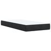 vidaXL Boxspring met matras fluweel zwart 90x190 cm