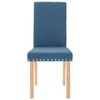 vidaXL Eetkamerstoelen 4 st stof blauw