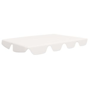 vidaXL Vervangingsluifel voor schommelbank 188/168x145/110 cm wit