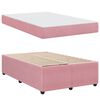 vidaXL Bedframe met matras Roze 120 x 190 cm Stof