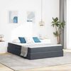 vidaXL Opbergbed met matras Donkergrijs 140 x 190 cm Fluweel