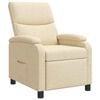 vidaXL Relaxfauteuil Cr&egrave;mekleurig Stof