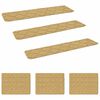 vidaXL Trapmatten 15 st 76 x 20 cm Beige Polyester Rechthoekig
