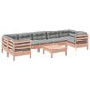 vidaXL 8-delige Loungeset met kussens massief douglas vurenhout