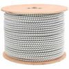 vidaXL Bungee Koorden 10 mm Zwart en Wit PP en rubber
