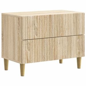 vidaXL Nachtkastje Sonoma Eiken 62 x 34,5 x 48 cm Bewerkt hout