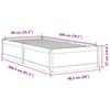vidaXL Bedframe zonder matras massief grenenhout 90x200 cm