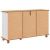 vidaXL Dressoir met lade ASKIM 133,5 x 40 x 79 cm Massief grenenhout