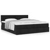 vidaXL Ottoman bed met matrassen 180x200cm stof zwart
