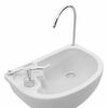 vidaXL Camping Toilet 2 pcs Grijs en Wit Hoogwaardig polyethyleen