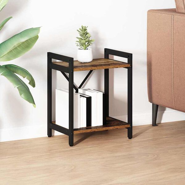 vidaXL Boekenkast Oud hout 40 x 30 x 50 cm Bewerkt hout