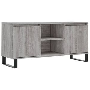 vidaXL Tv-meubel 104x35x50 cm bewerkt hout grijs sonoma eikenkleurig