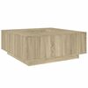 vidaXL Salontafel 100x100x40 cm bewerkt hout sonoma eikenkleurig