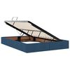 vidaXL Opbergbed met matras met matras Blauw 140 x 200 cm Bewerkt hout