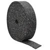 vidaXL Rubbergranulaatrol Zwart 1000 x 10 x 1 cm Rubber