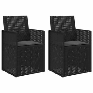vidaXL Tuin Eetstoelen 2 st Antracietkleurig PP