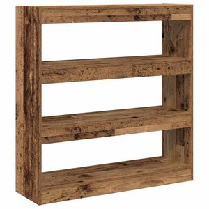 vidaXL Boekenkast 3-laags 100 x 30 x 103 cm Bewerkt hout Oud hout