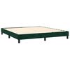 vidaXL Boxspring met matras en LED fluweel donkergroen 160x200 cm