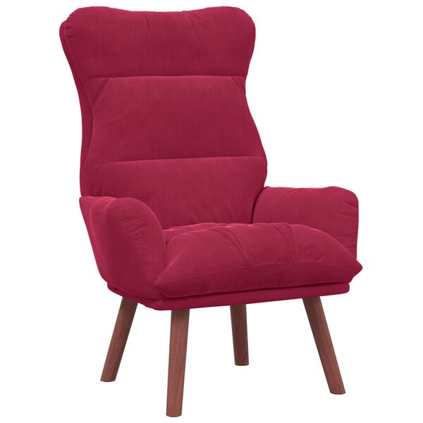 vidaXL Fauteuil Wijnrood 69 x 74 x 93 cm Fluweel