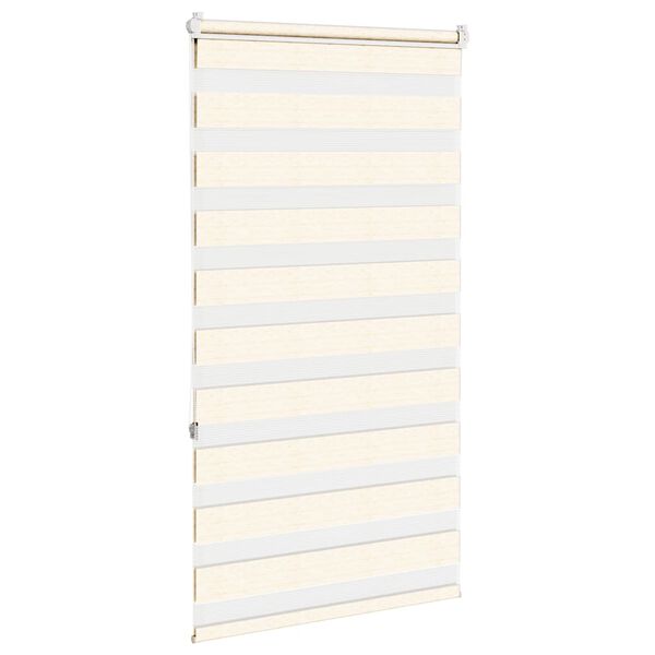 vidaXL Zebra rolgordijn 90x150 cm stofbreedte 85,9 cm marmerbeige