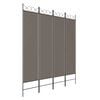 vidaXL Kamerscherm met 4 panelen 160x220 cm stof antracietkleurig