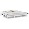 vidaXL Bedframe Family zonder matras 240x200 cm massief grenenhout wit