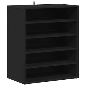 vidaXL Schoenenkast 60x35x70 cm bewerkt hout zwart