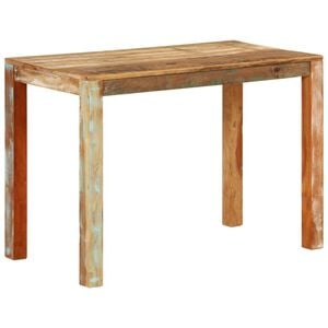 vidaXL Eettafel 110x55x76 cm gerecycled massief mangohout